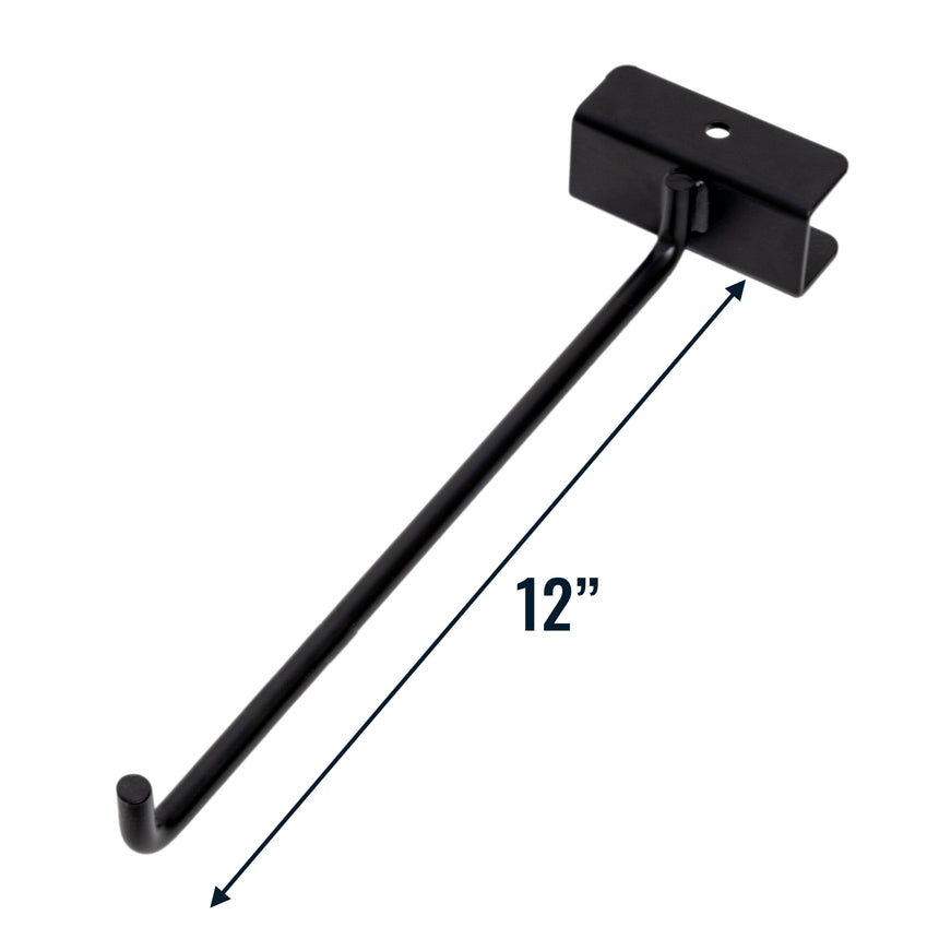 12" Single Straight Hook