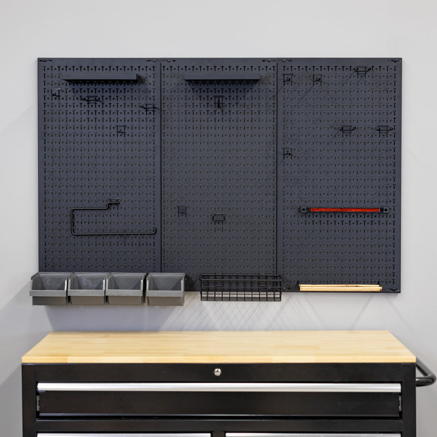 metal pegboard system