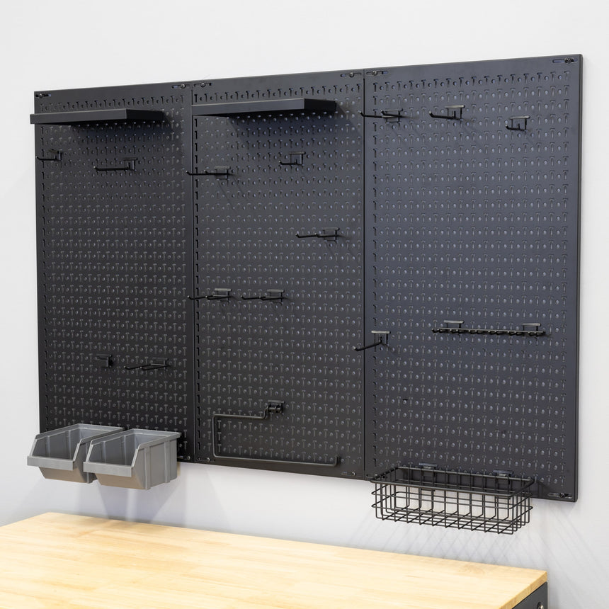 51" x 32" Pristine Pegboard With Attachments