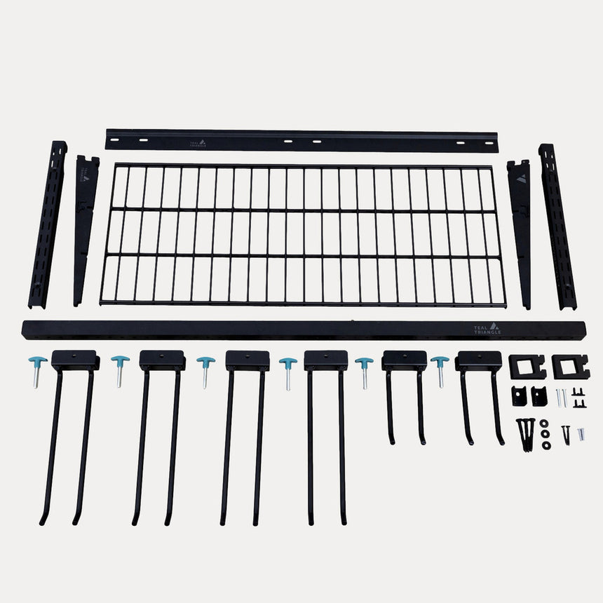 garage wall hooks shelf