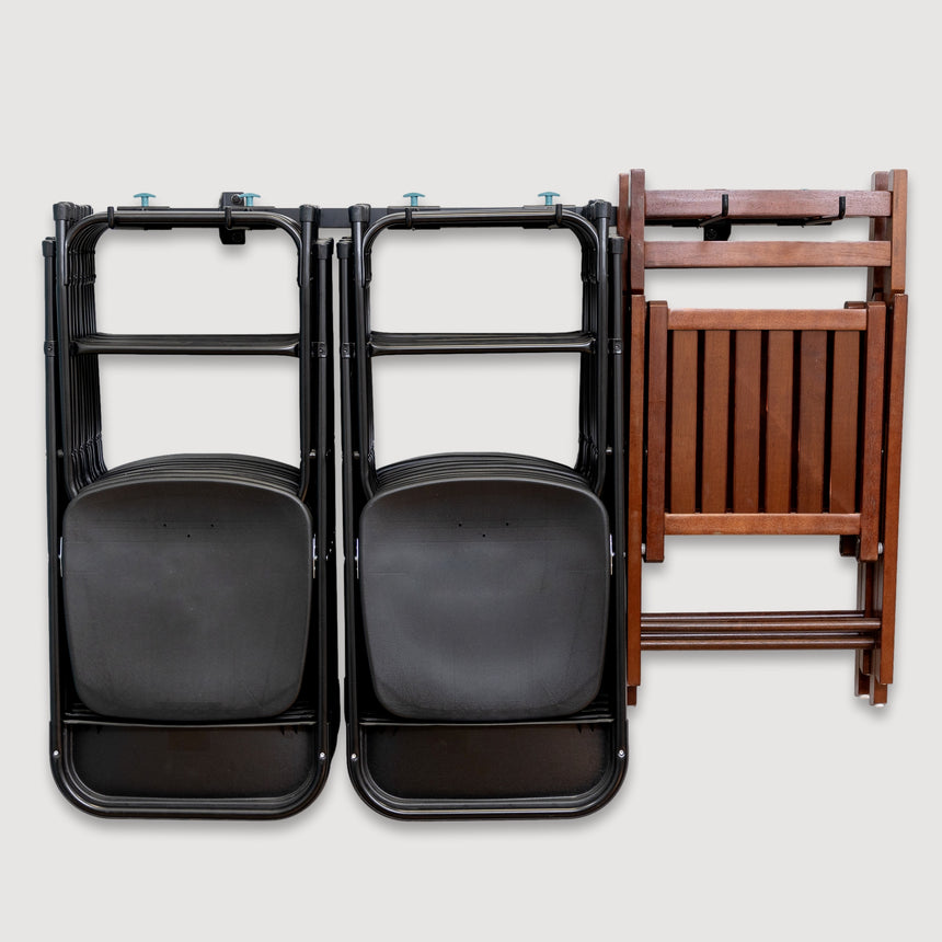 organized chair rack