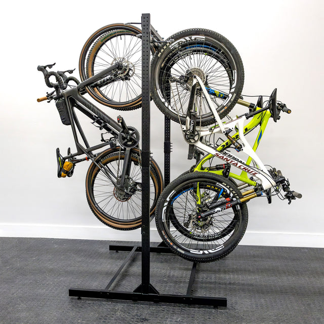 freestanding garage bike storage