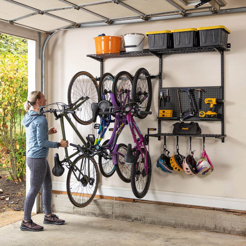 space saving bicycle organizer