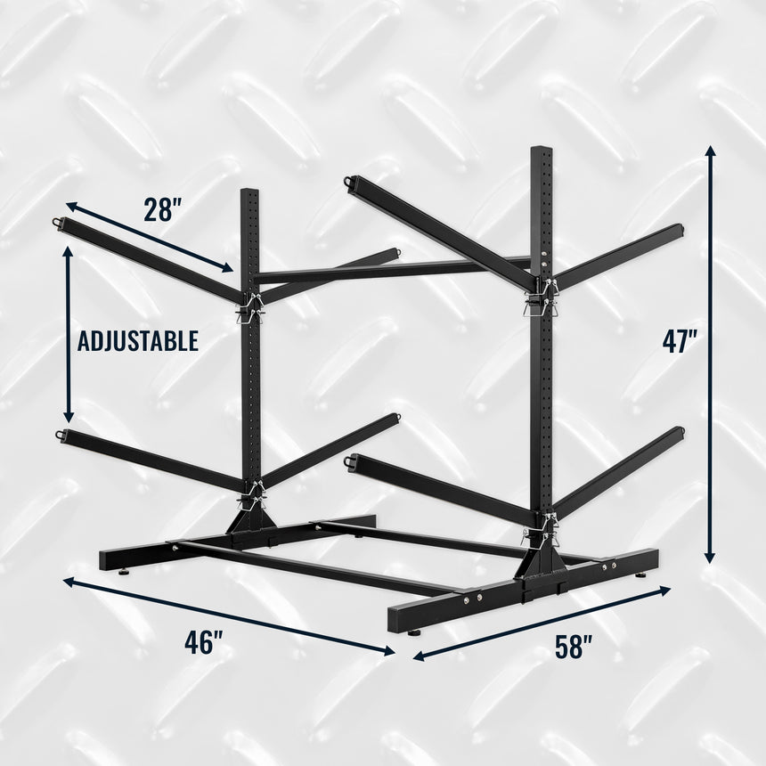 2 sided kayak rack