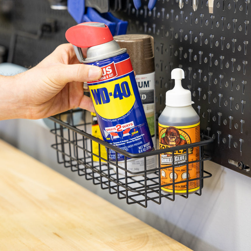 pegboard basket attachment