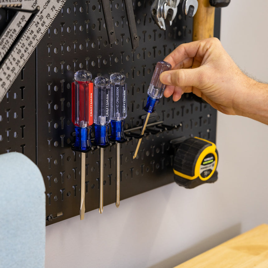 pegboard hand tool storage
