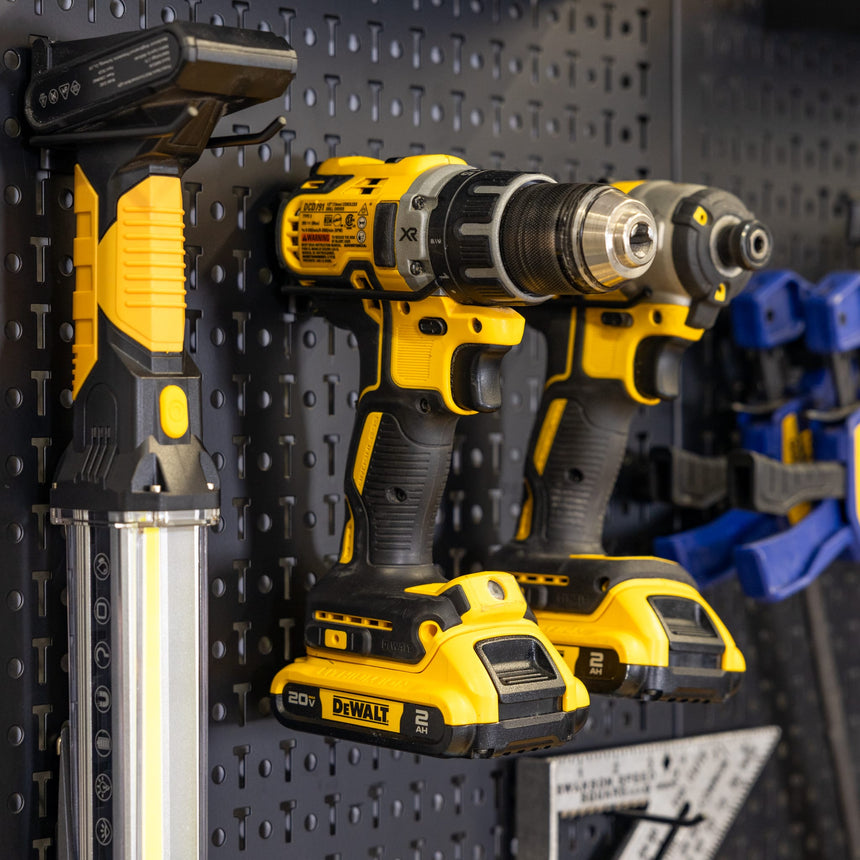 pegboard power tool storage