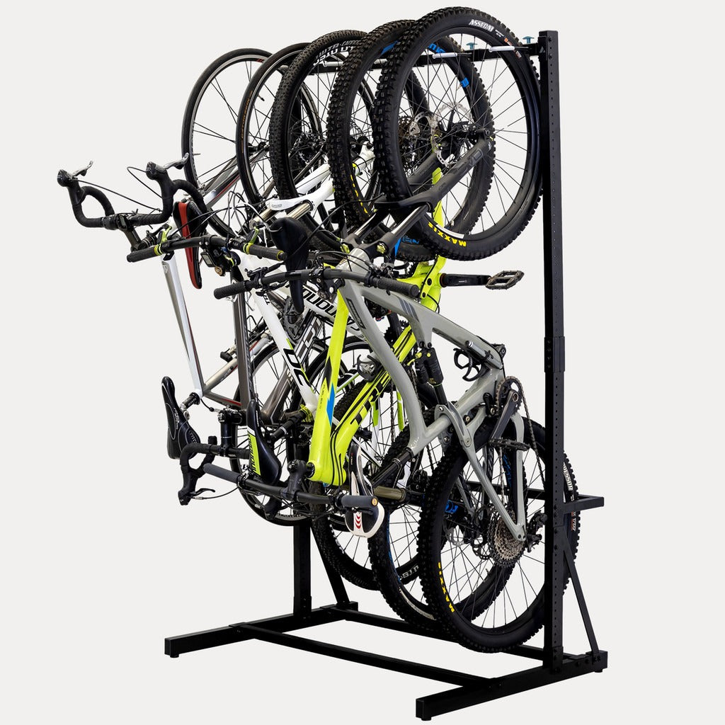 Free Standing Bike Stand for 5 or 6 Bicycles Vertical Bike Rack