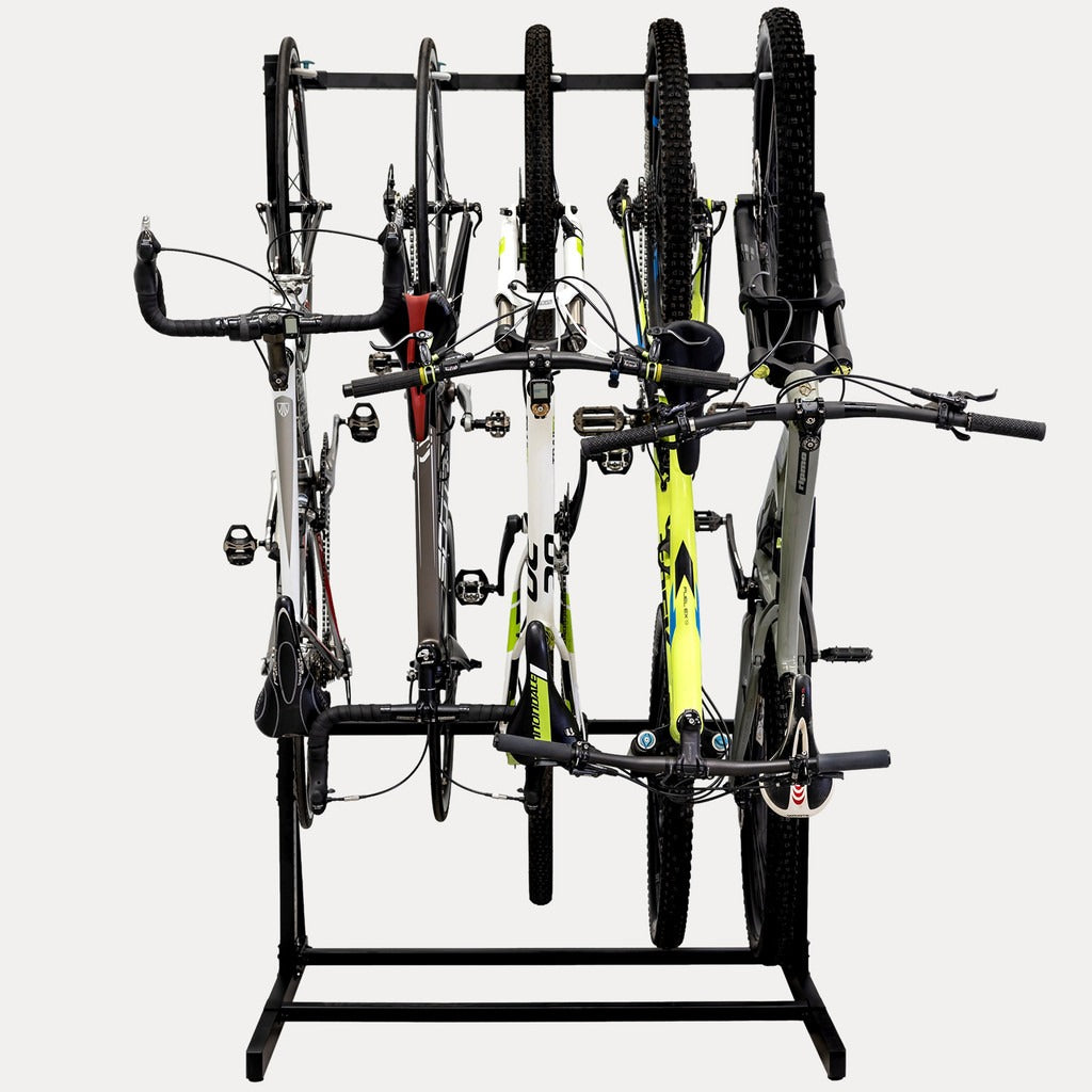 Vertical freestanding best sale bike rack