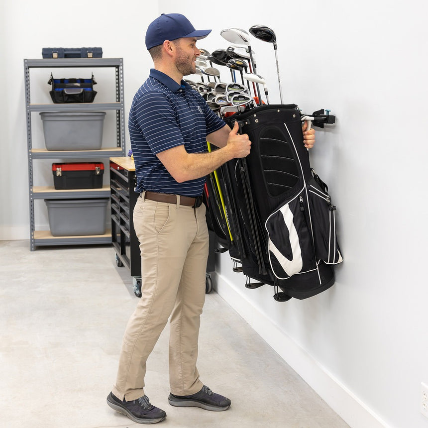 golf bag garage storage