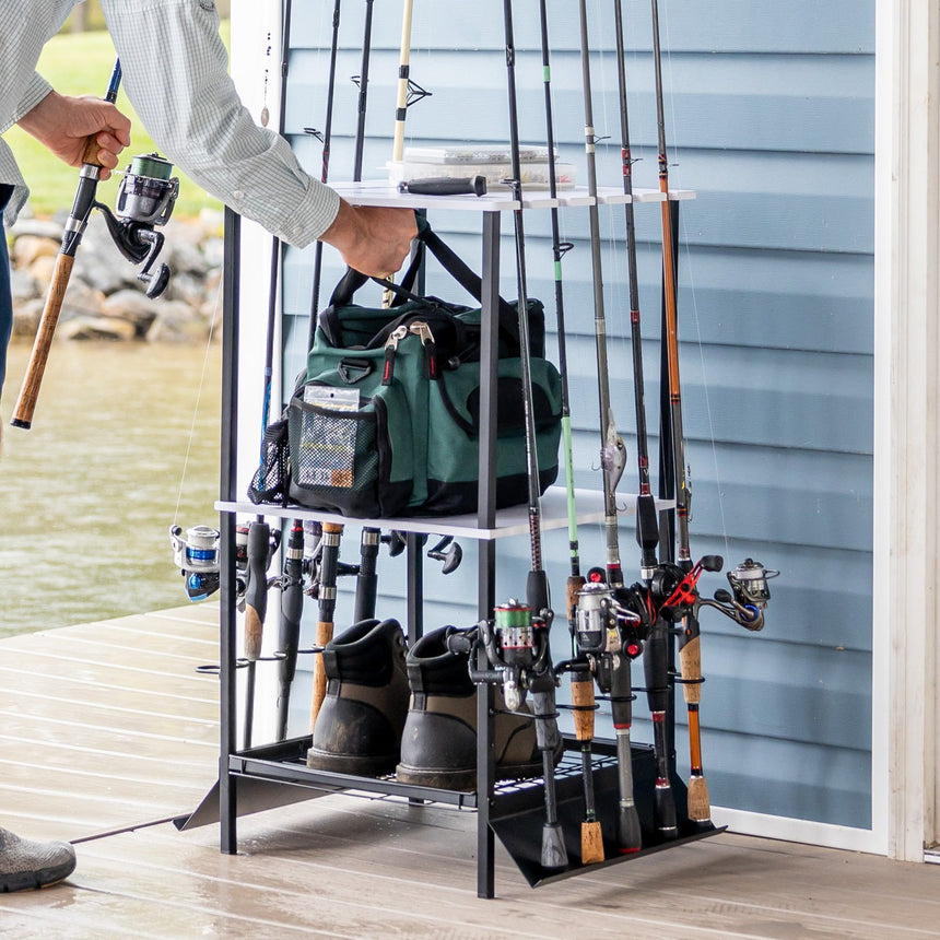 Fishing Pole Holder Garage Hook - Organize Your Fishing Gear