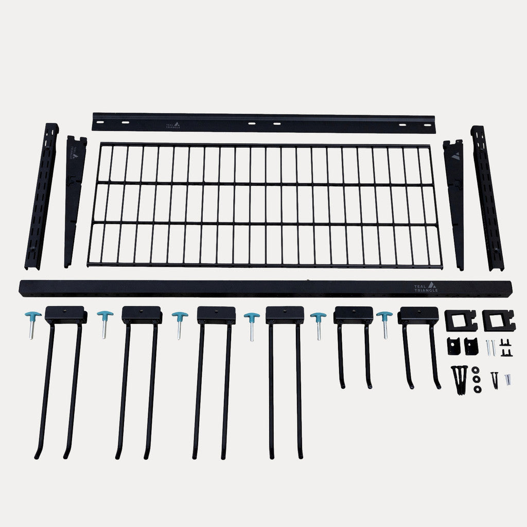 Garden Tool Storage Rack | Garage Wall Tool Hanger with Rack