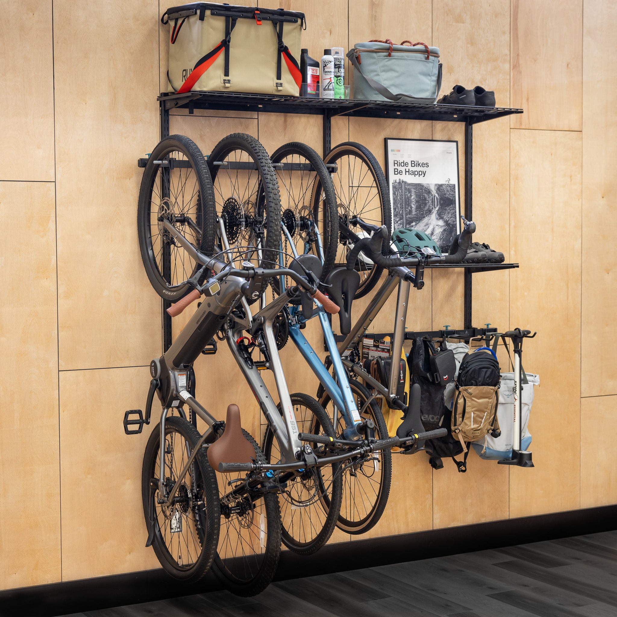 Garage bike best sale storage systems