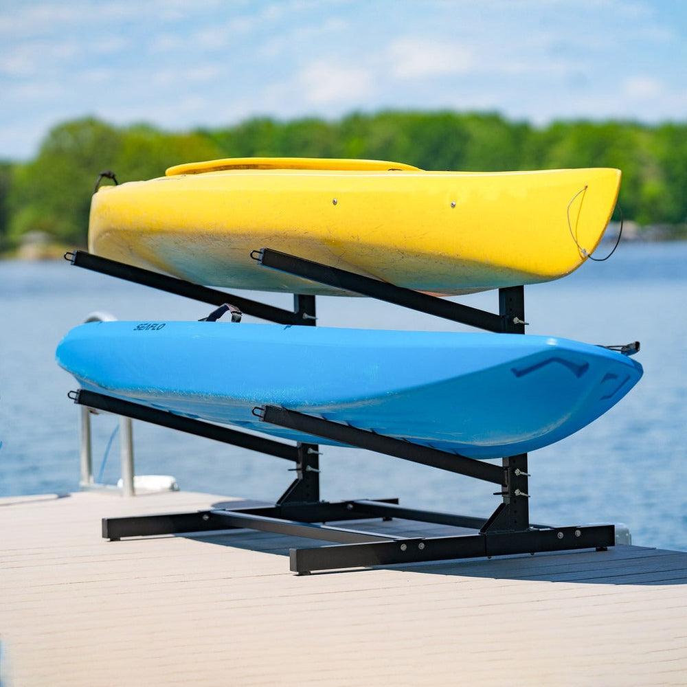 Multiple Kayak Storage Rack Kayak Storage Rack for 2 SUP, Kayak or Surfboards | Teal Triangle