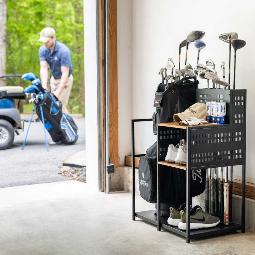 organized garage golf