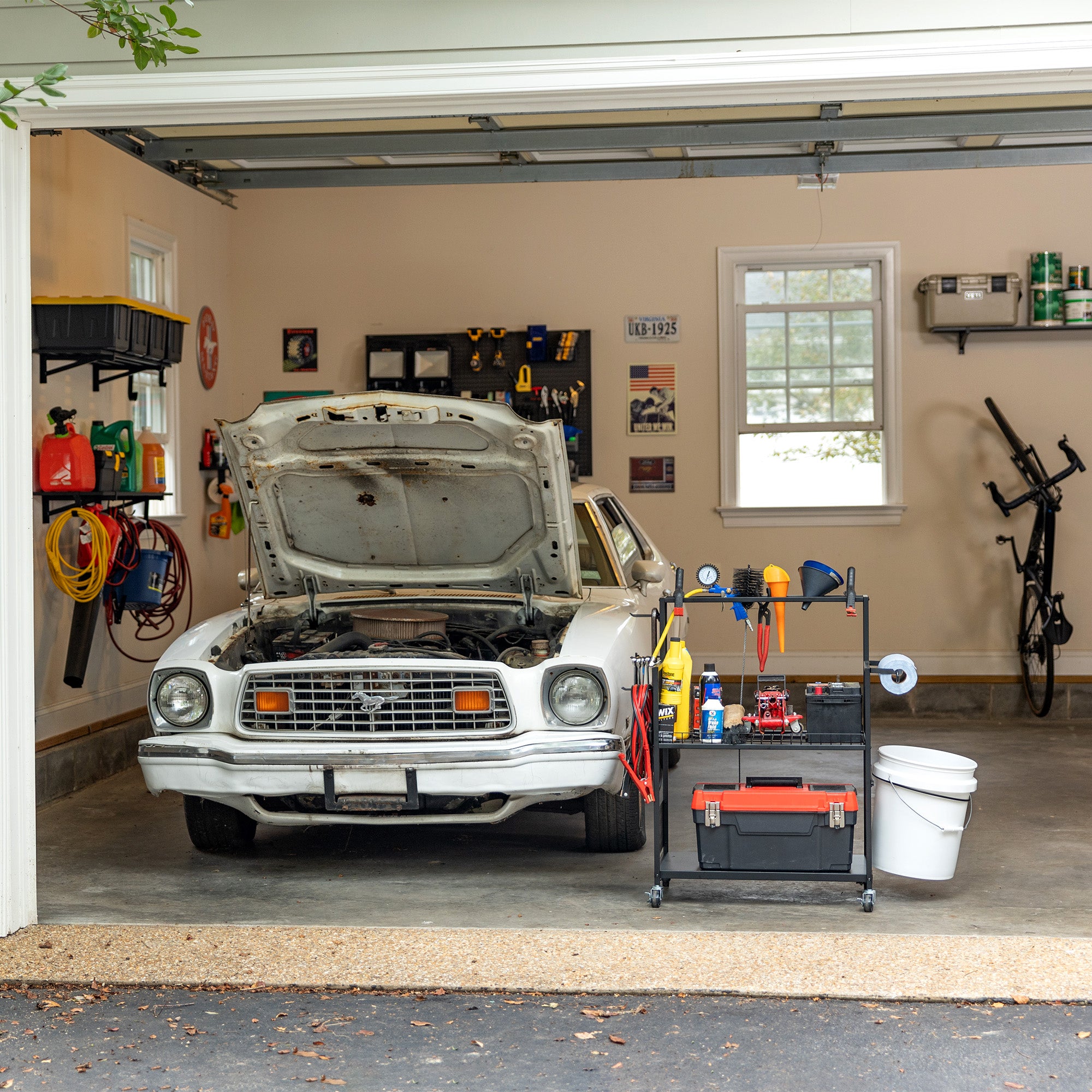 Rolling garage cart hotsell
