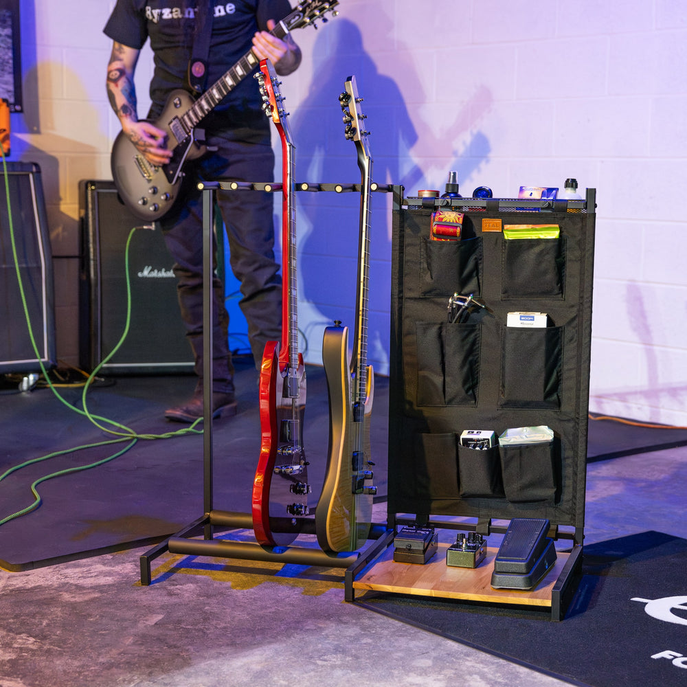 The Opener 5-Slot Guitar Rack | Black – Teal Triangle