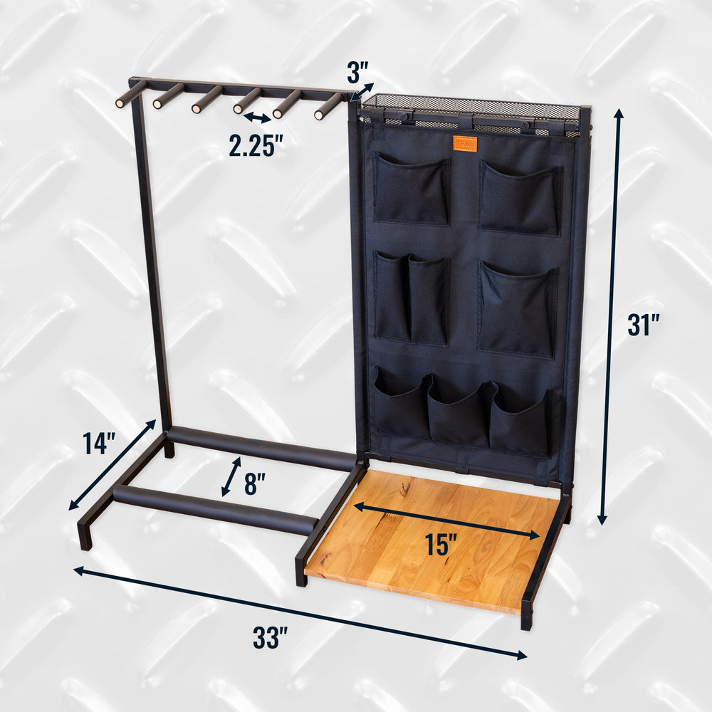 The Opener 5-Slot Guitar Rack | Black – Teal Triangle