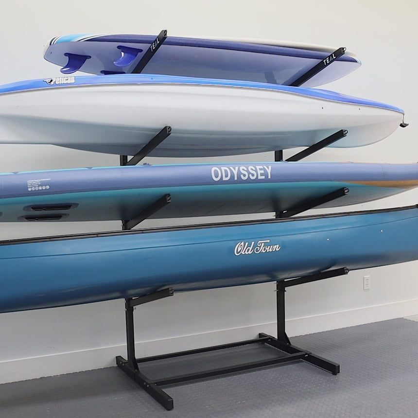 Indoor Kayak Storage Rack  2 Level Adjustable Wall Mount – StoreYourBoard