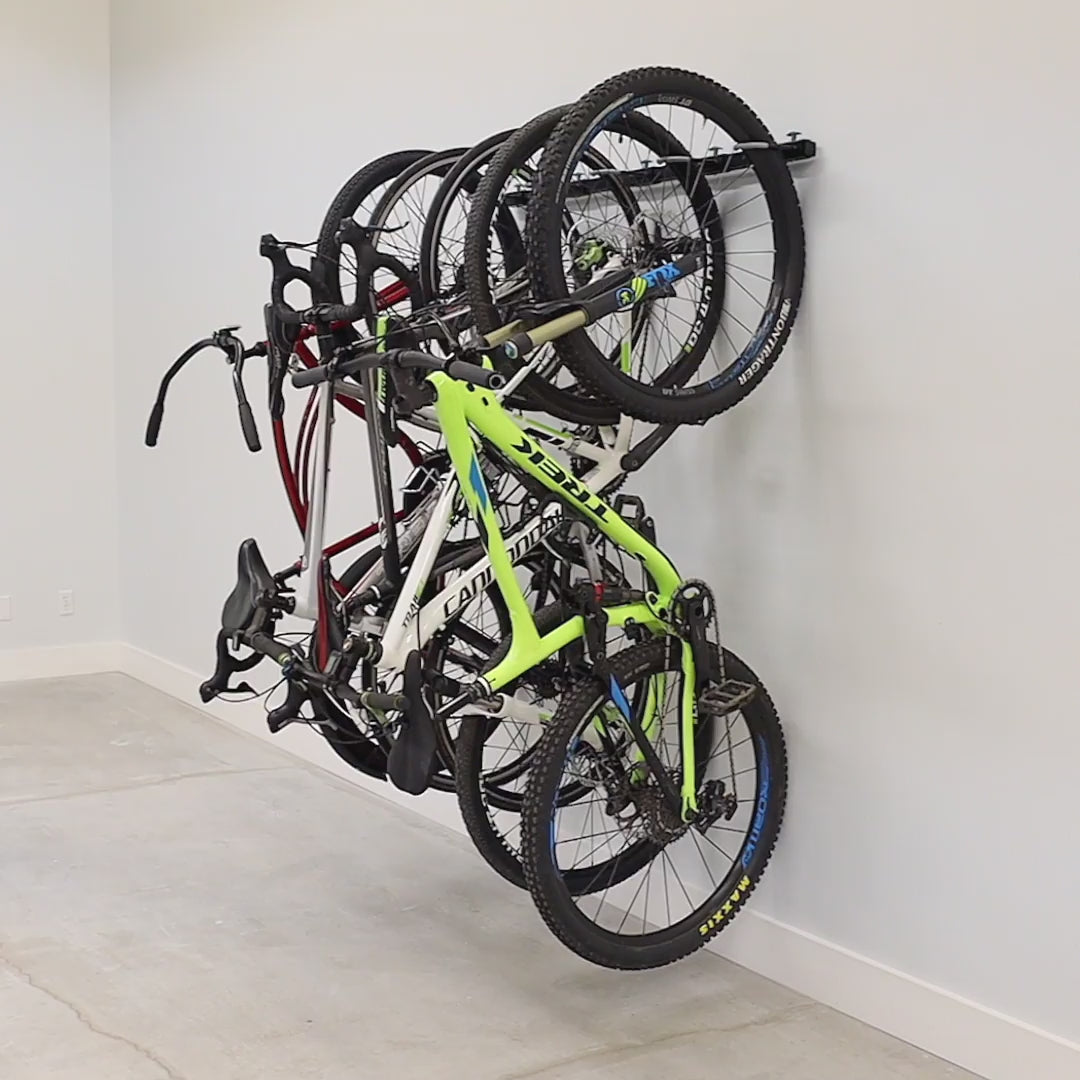 Bike stand garage online wall