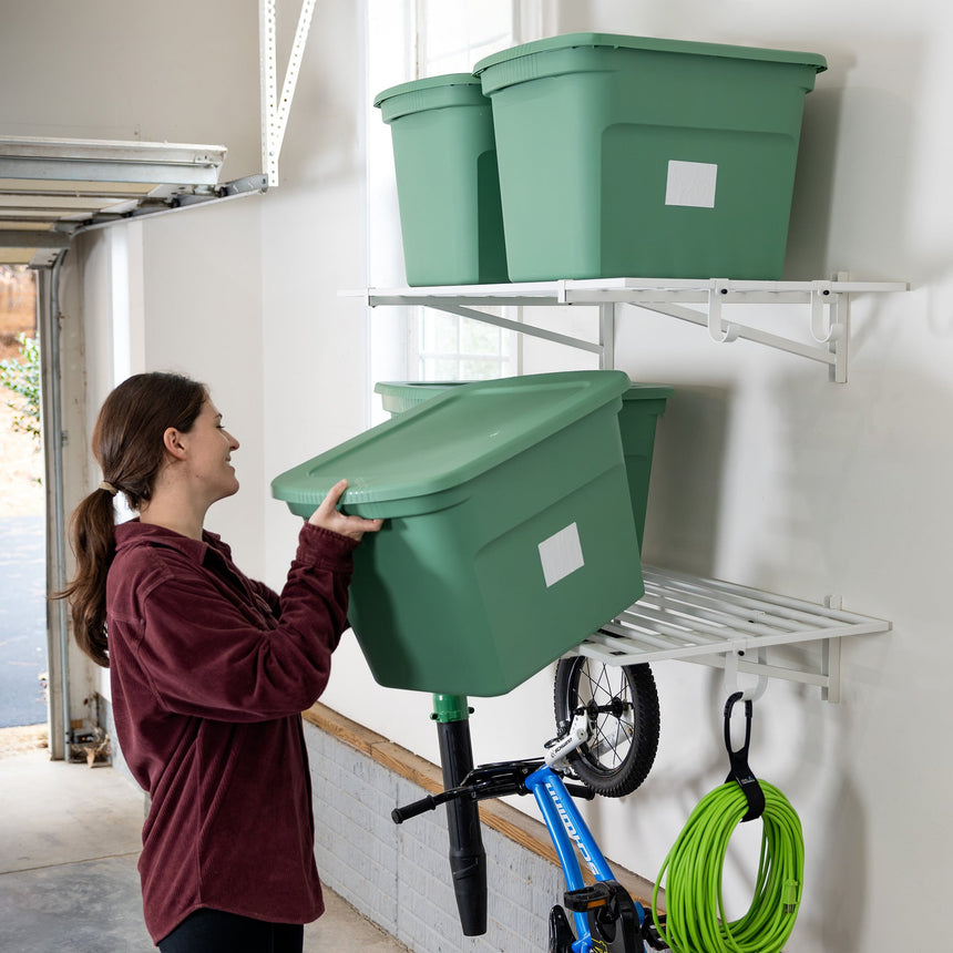 wall mounted shelves garage